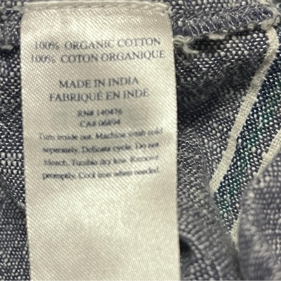 Faherty Hailee Blue Dress with White Embroidery Size S - Picture 10 of 12